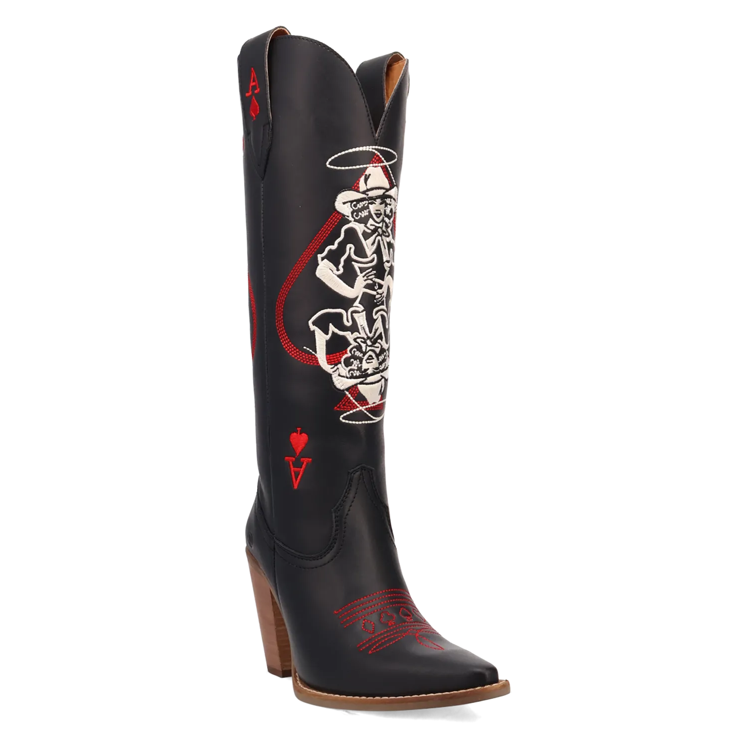 Ace of Spades Leather Boot