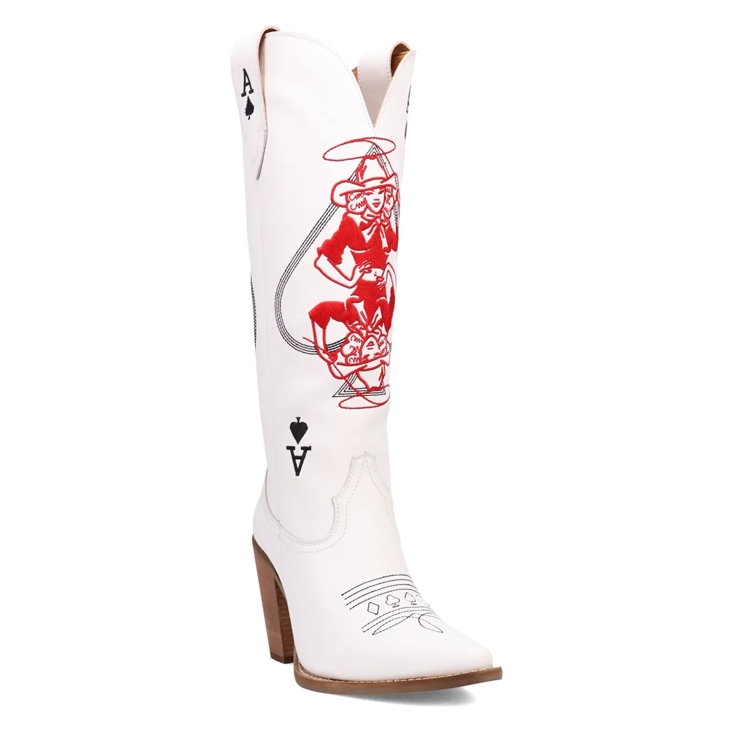 Ace of Spades Leather Boot