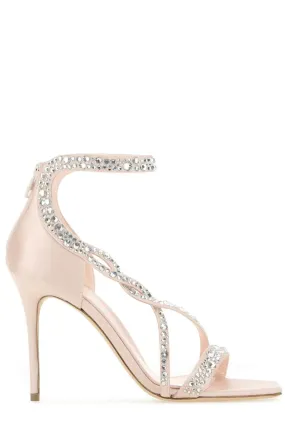 Alexander McQueen Embellished Ankle Strap Sandals