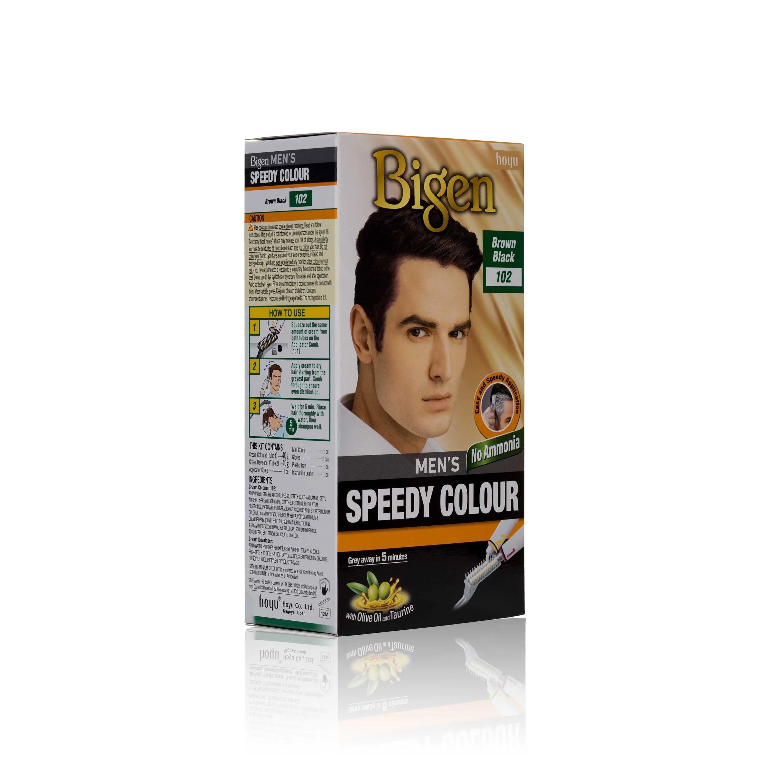 Bigen Men’s Speedy Colour - 102 - Brown Black