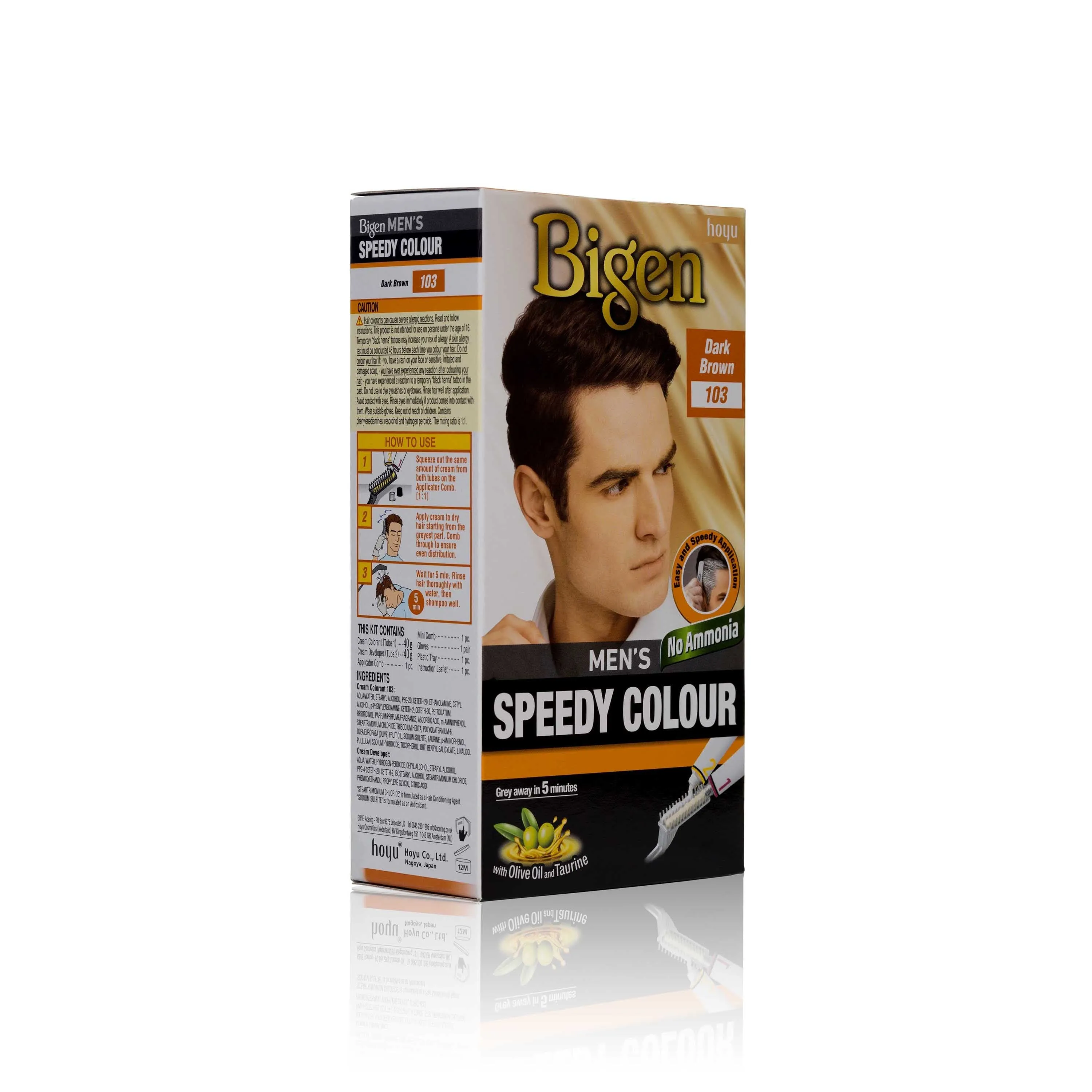 Bigen Men’s Speedy Colour - 103 - Dark Brown