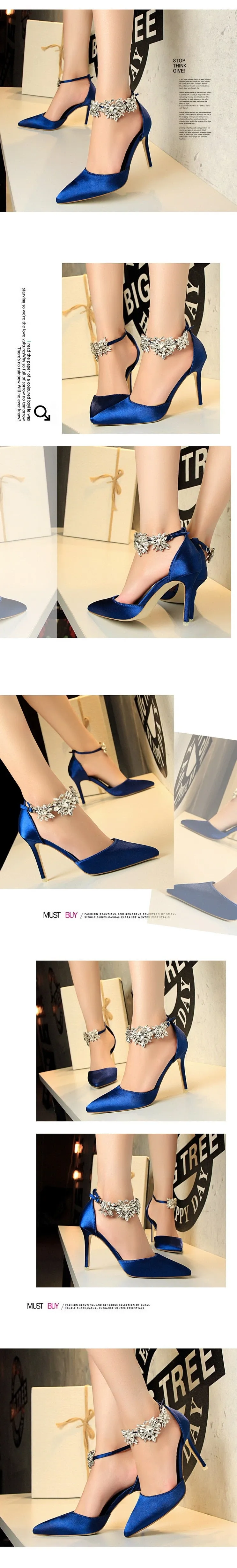Elegant Crystal Pearl Pointed Toe Shoe