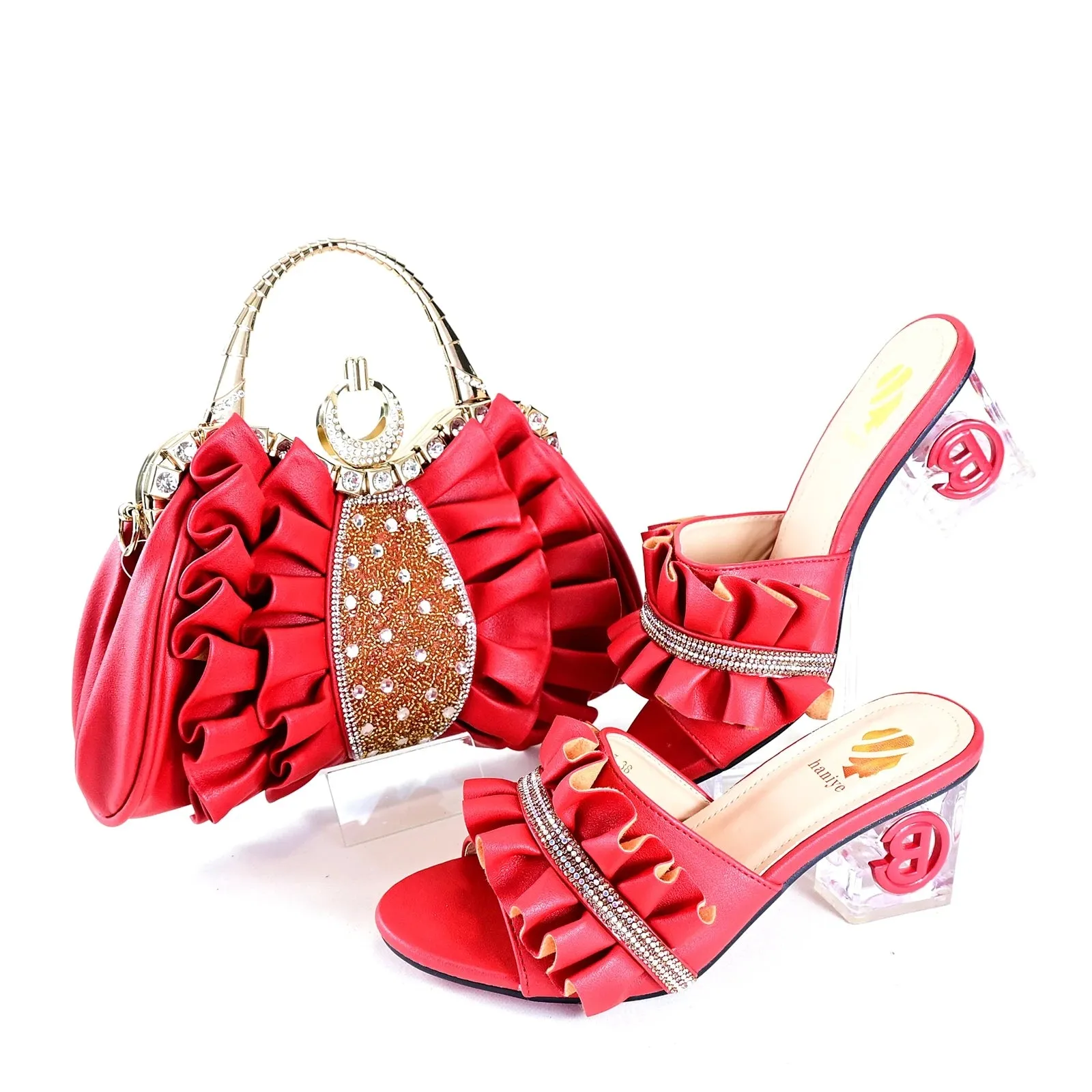 Elegant Italian Shoe and Bag Set