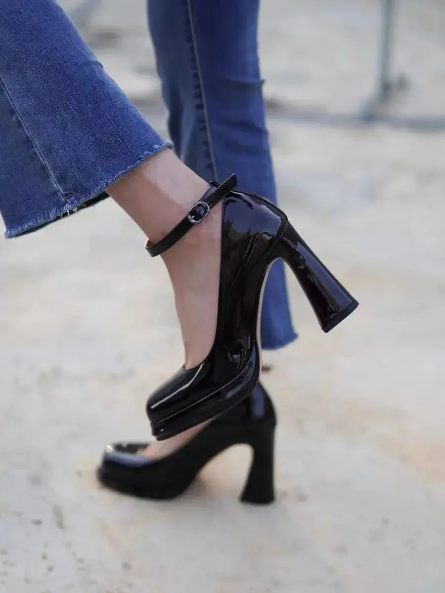 Elegant Square Toe Dress Heels - Prolyf Styles