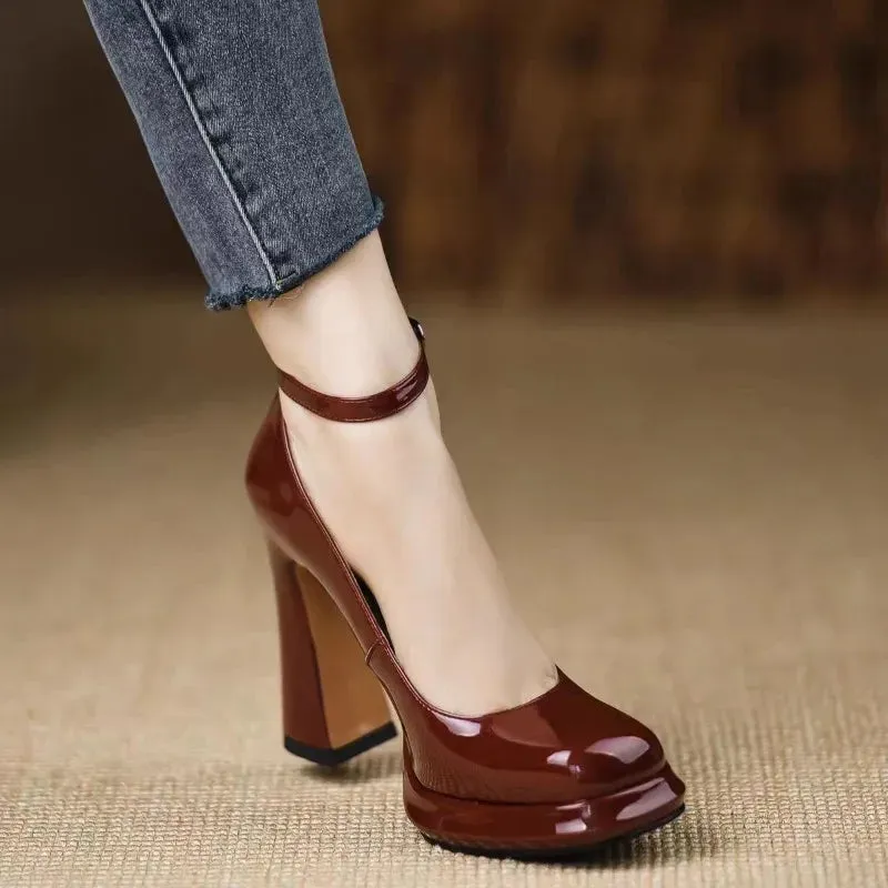 Elegant Square Toe Dress Heels - Prolyf Styles