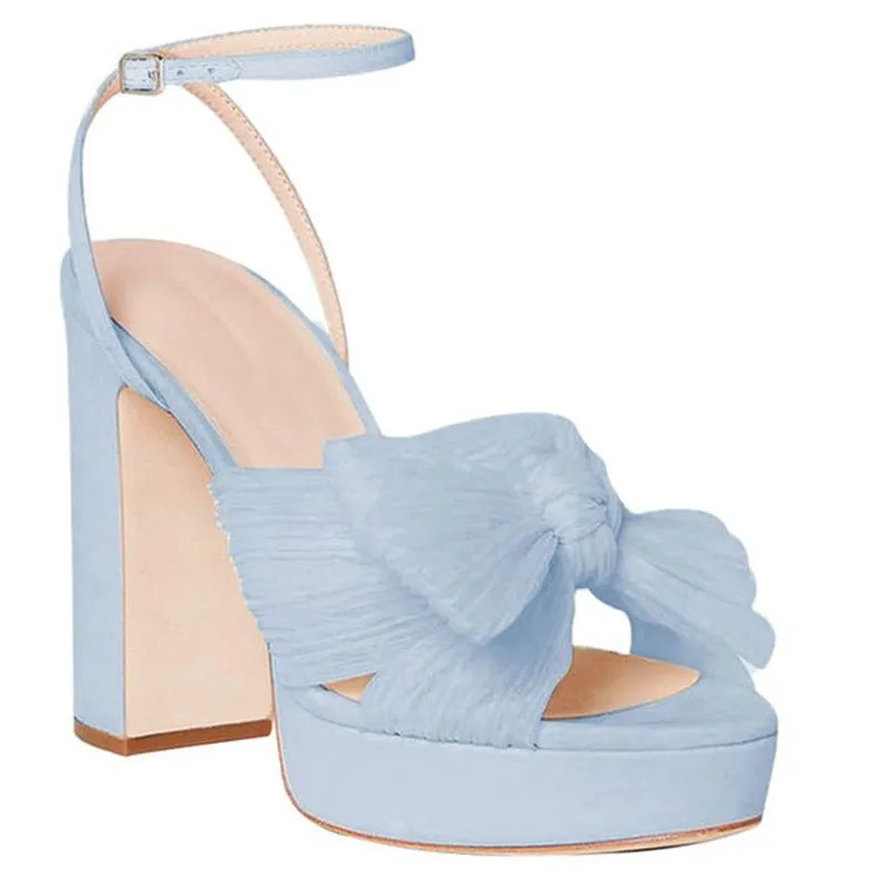 Fashion Bow Elegant Heel Sandals
