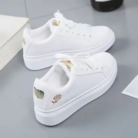 Hannah - Spring Embroidered Lace-Up Sneakers for Women