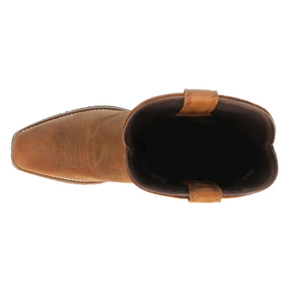 Hybrid Roughstock Embroidered Square Toe Cowboy Boots