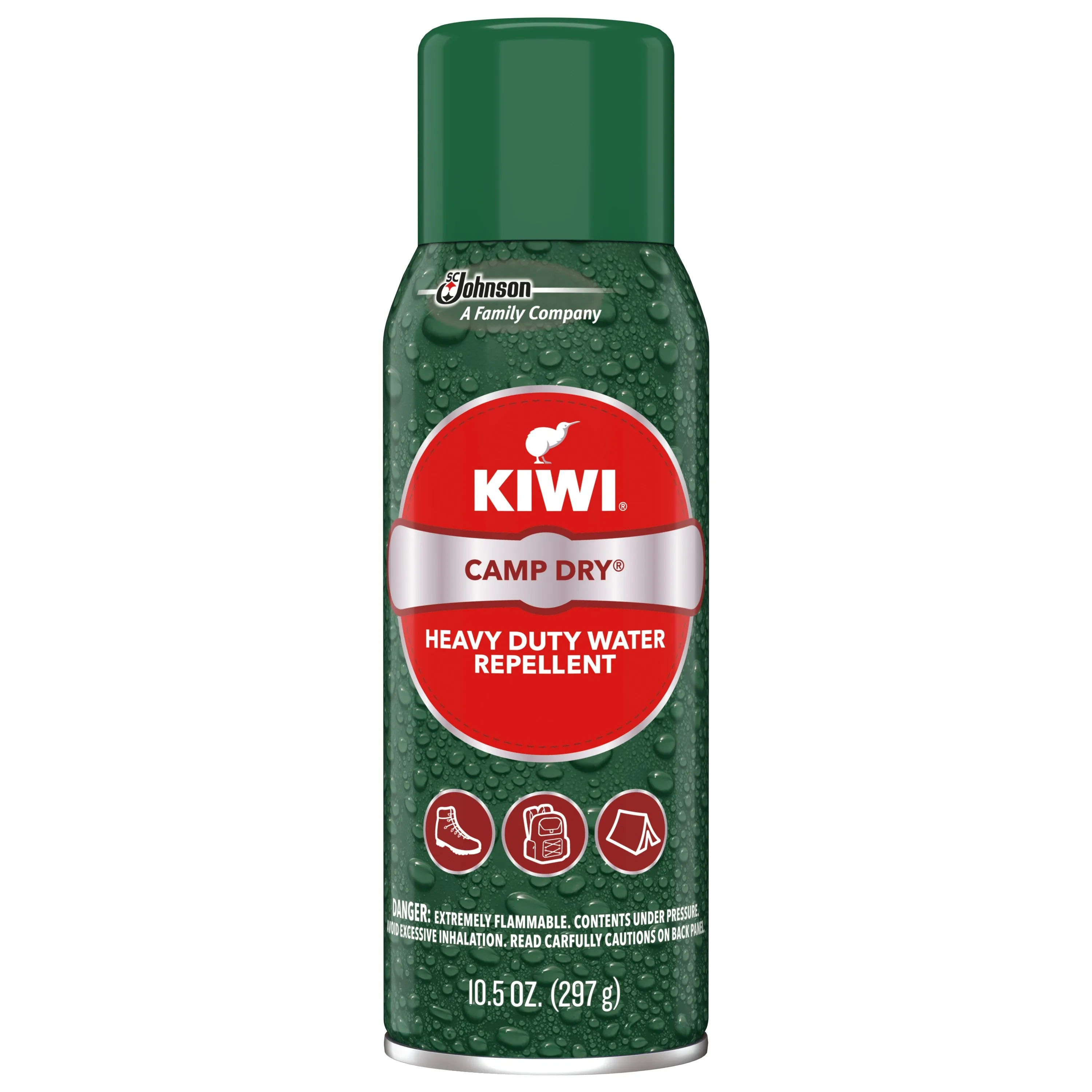 KIWI CAMP DRY WATER REPELLENT GREEN TOP CAN