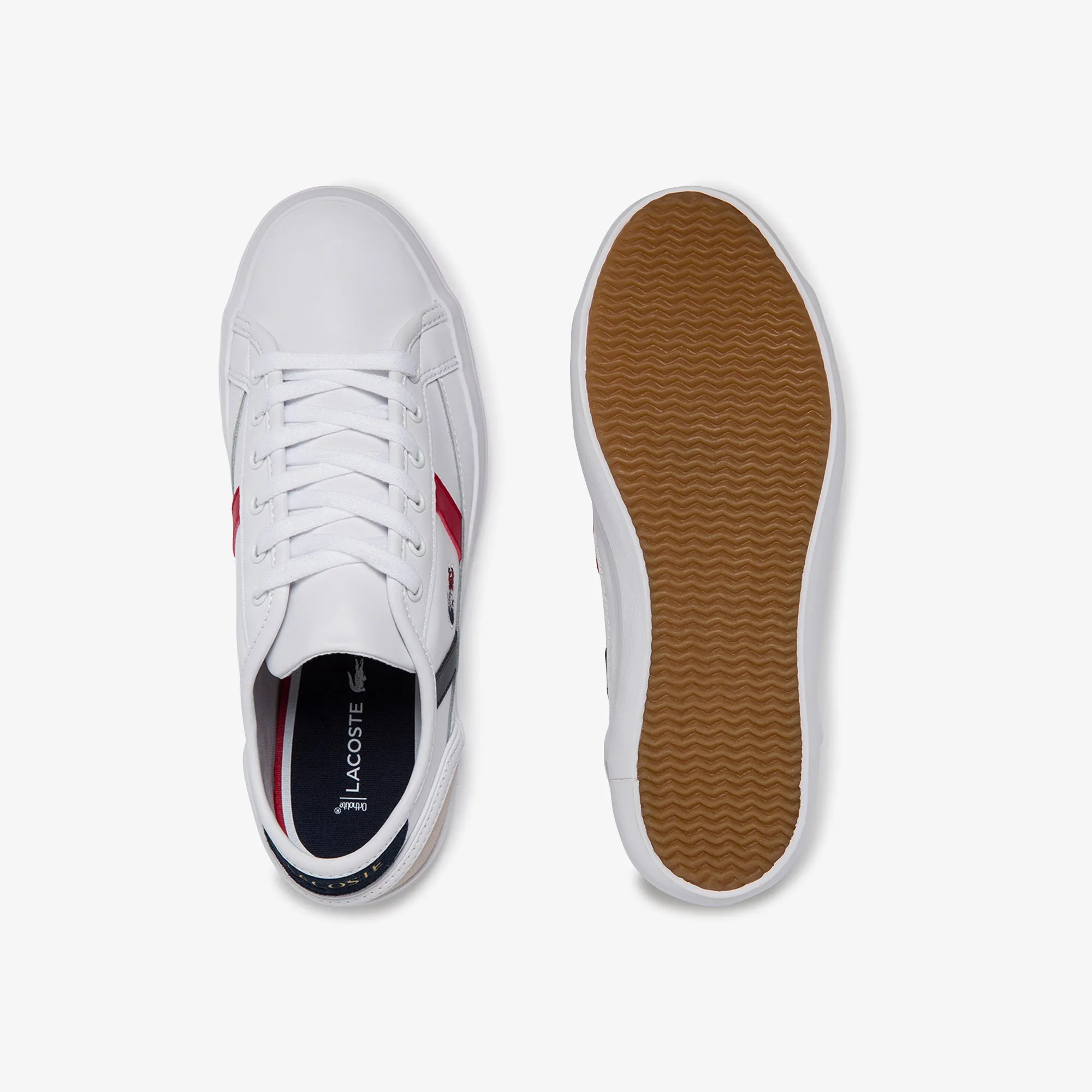 Lacoste Sideline Tri 1 Cfa Sneakers - White/Navy/Red