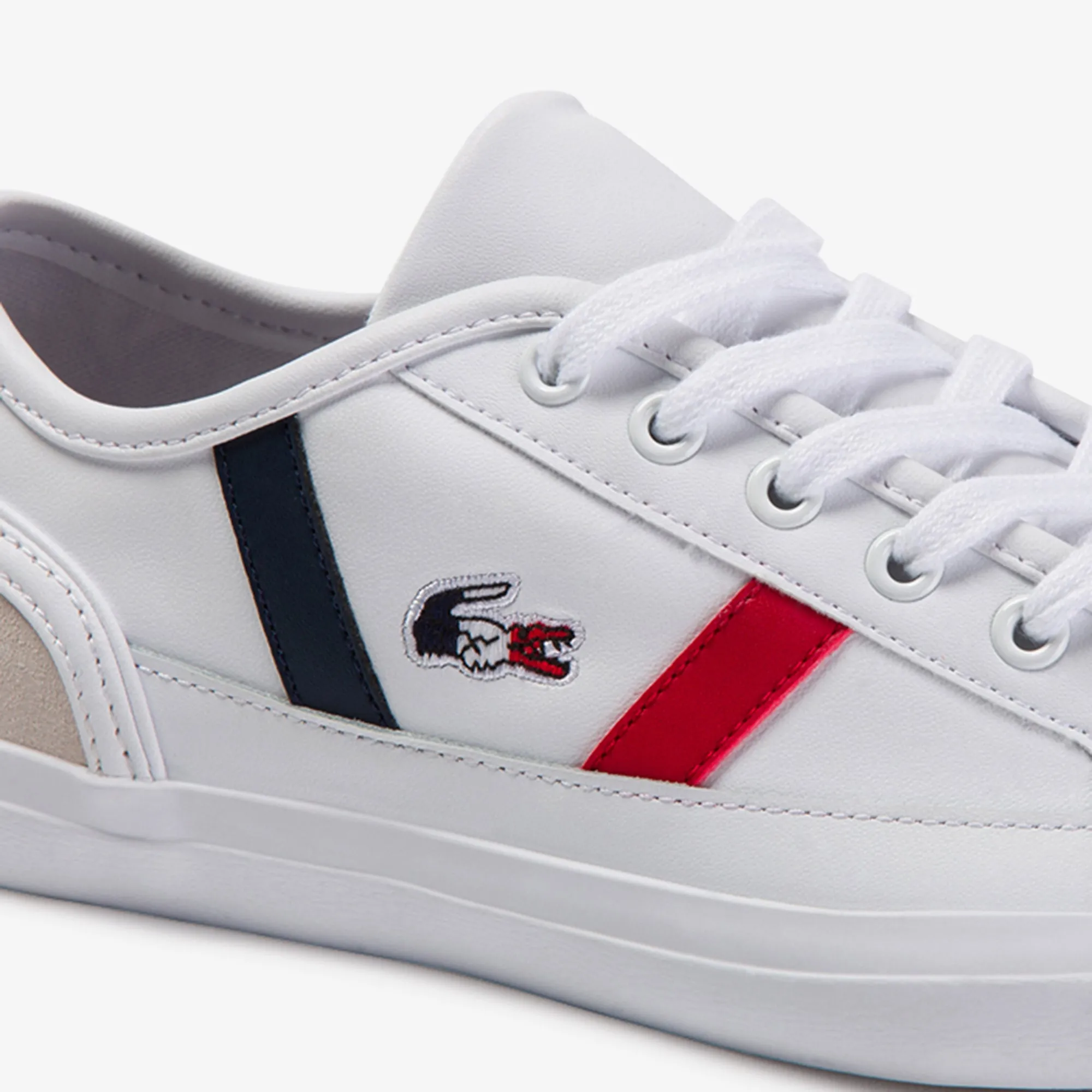 Lacoste Sideline Tri 1 Cfa Sneakers - White/Navy/Red