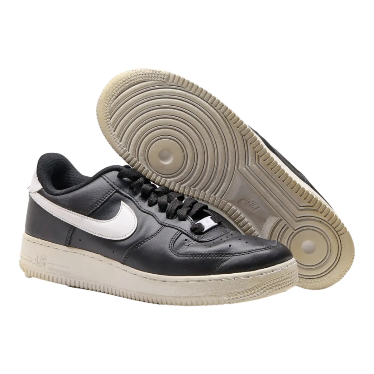 NIKE Sneaker Trainers Black Leather Mens UK 7.5