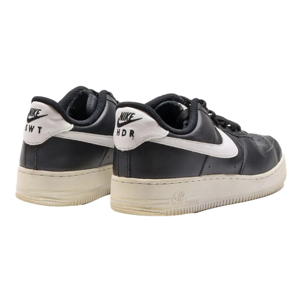 NIKE Sneaker Trainers Black Leather Mens UK 7.5