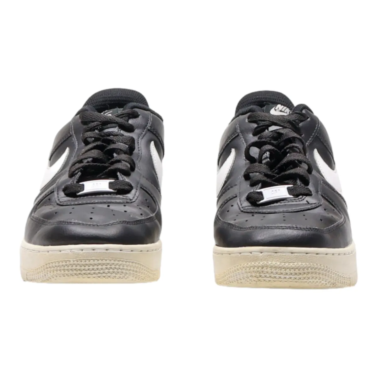 NIKE Sneaker Trainers Black Leather Mens UK 7.5