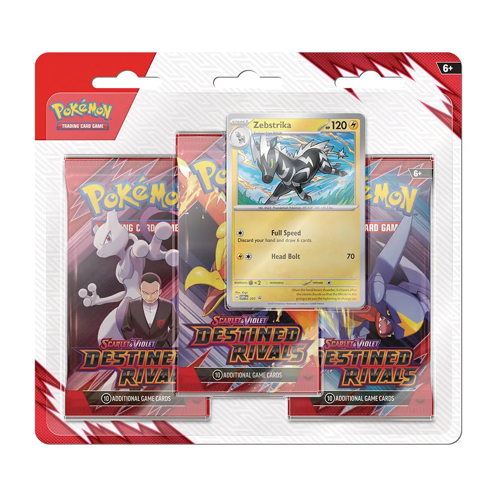 Pokémon TCG SV Destined Rivals Zebstrika Promo Pack
