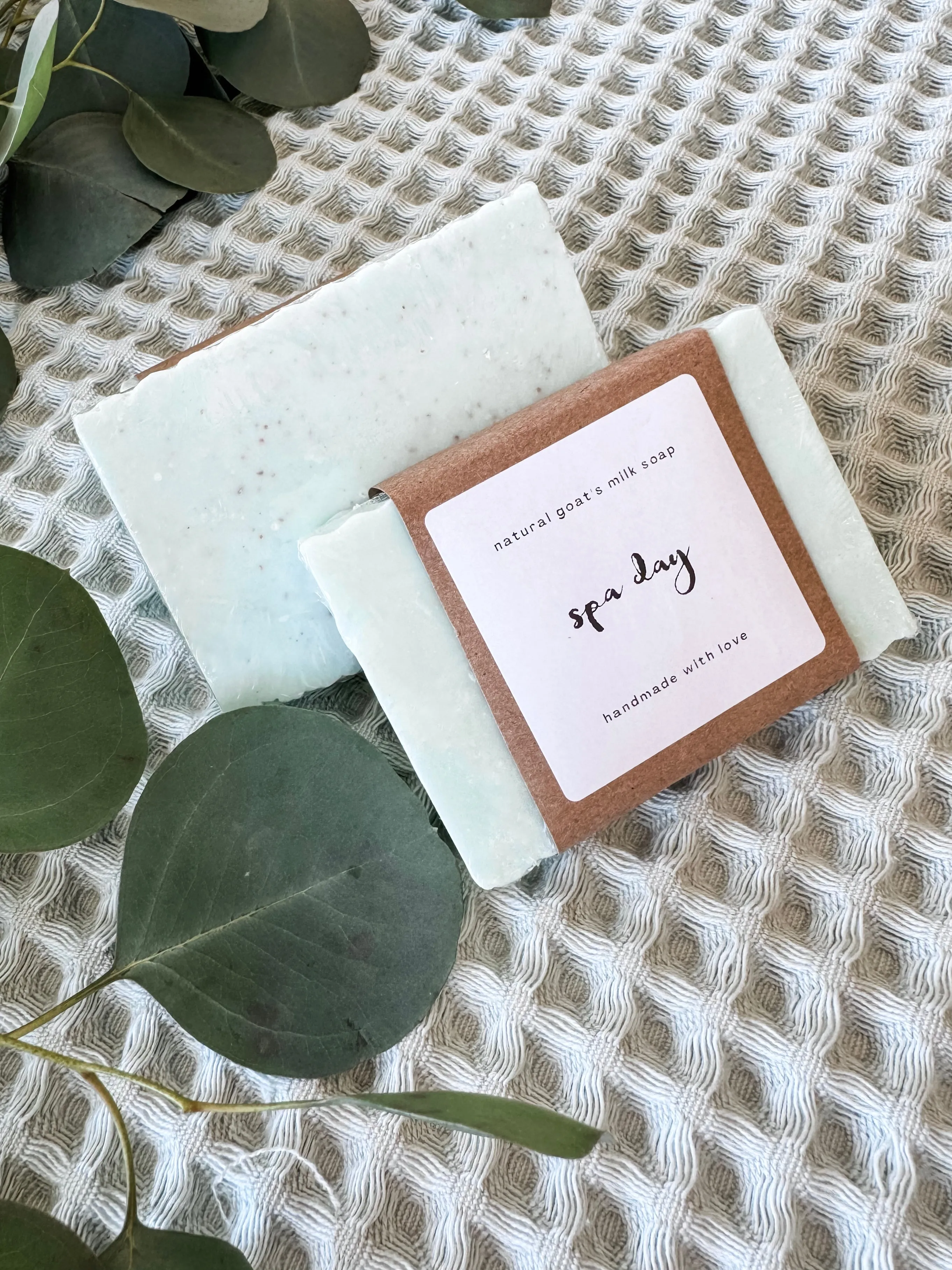 spa day soap | eucalyptus & geranium scrub bar