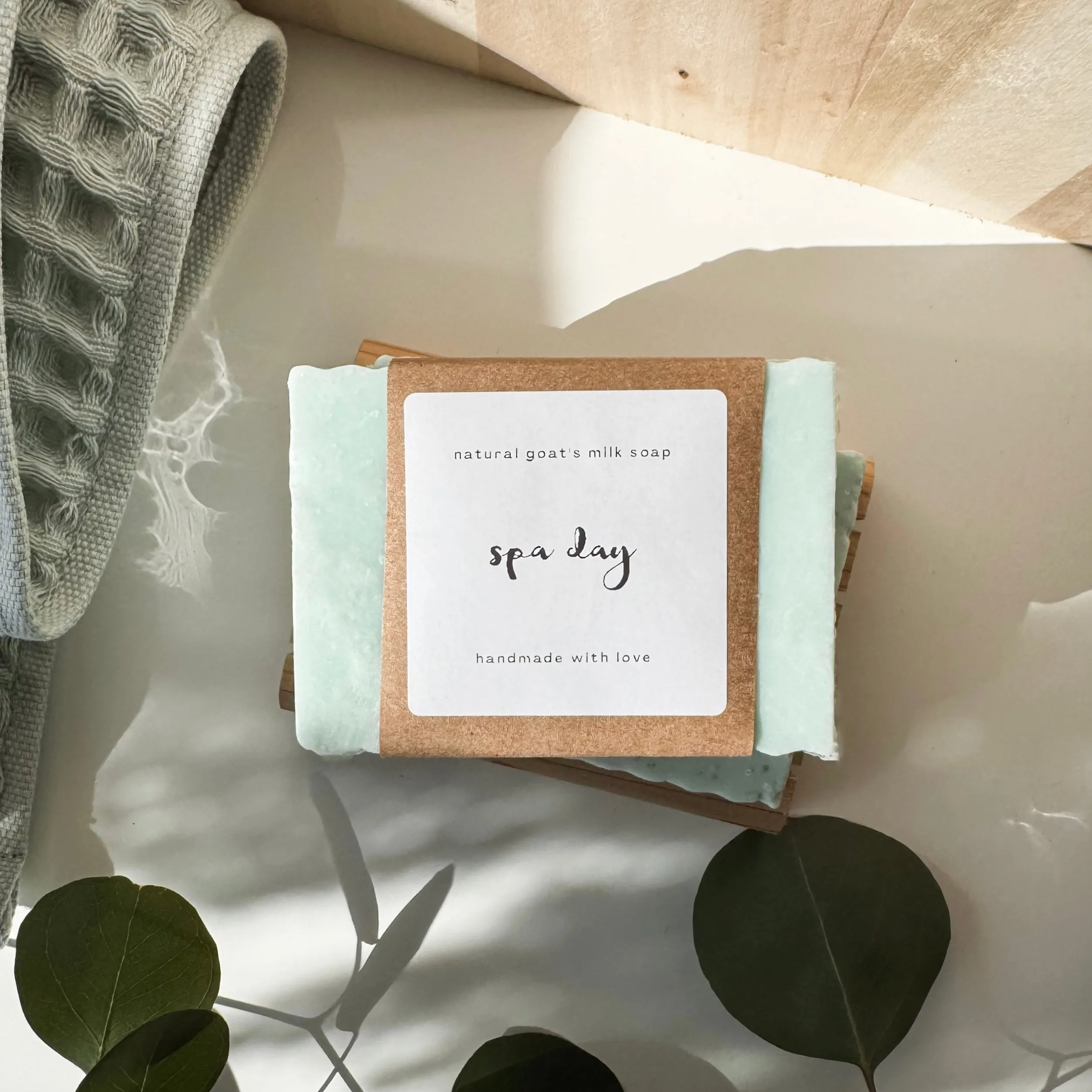 spa day soap | eucalyptus & geranium scrub bar