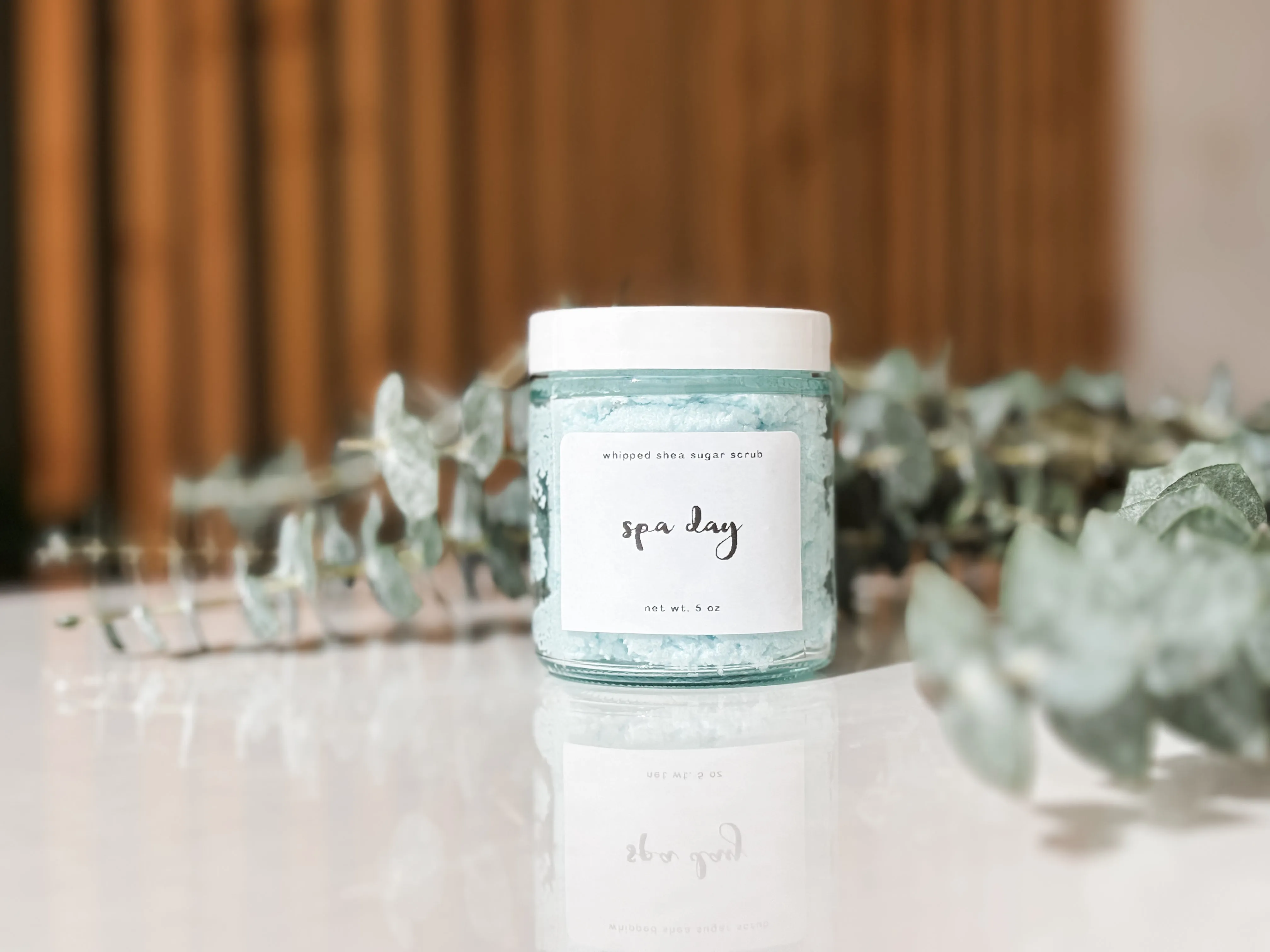 spa day sugar scrub | eucalyptus   geranium