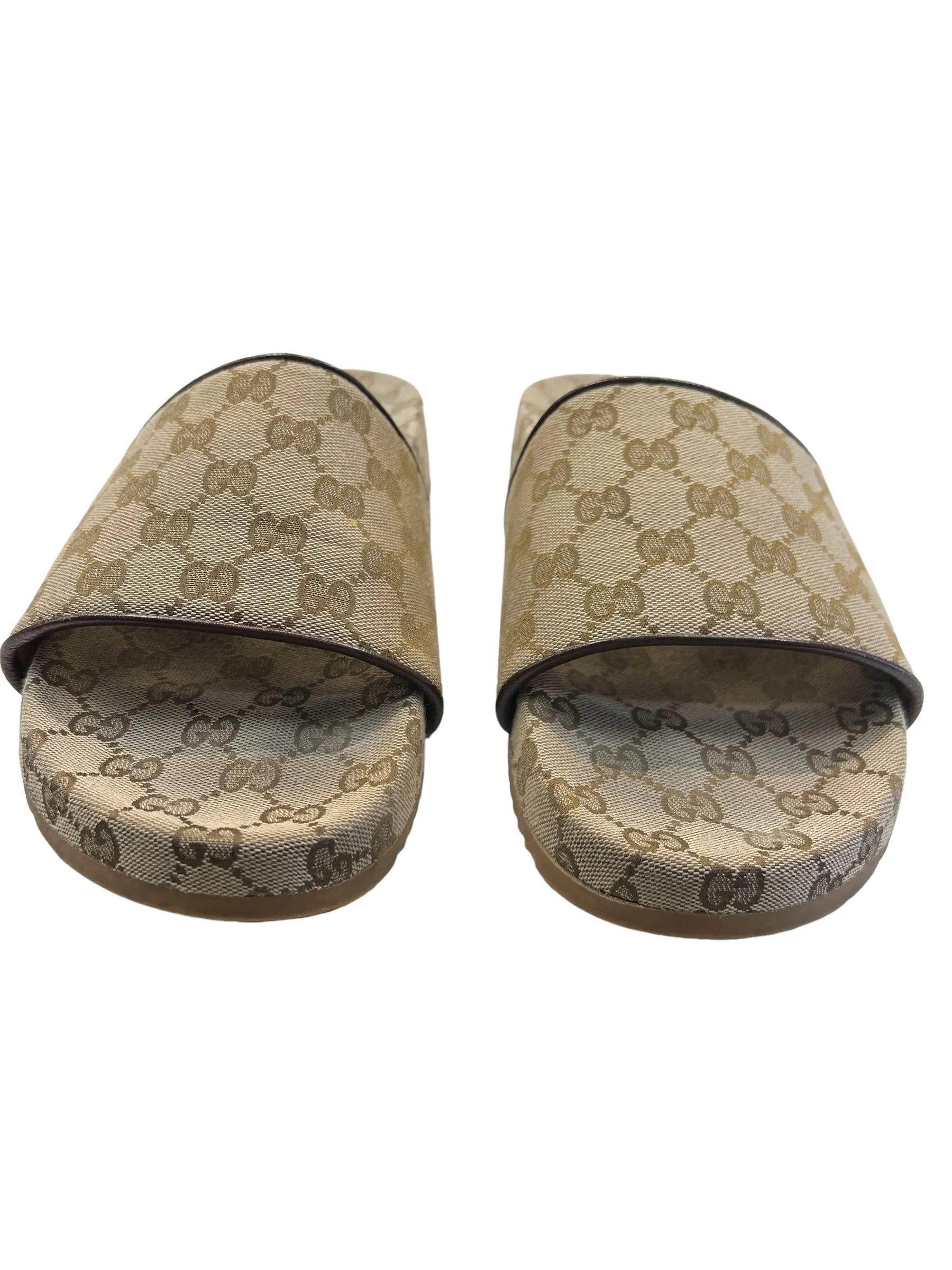 Tan Sandals Luxury Designer Gucci, Size 11